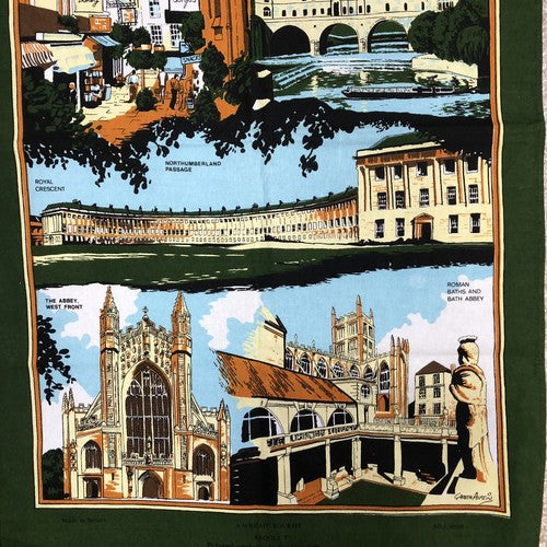 City Of Bath Vintage Tea Towel