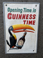 Guinness Cast Iron Sign Guinness Time Is Opening Time