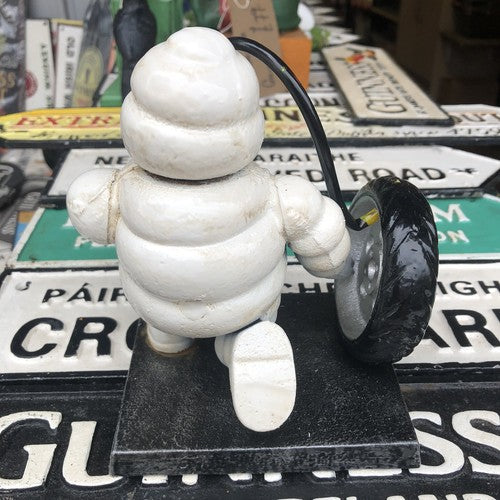 Michelin Man Inflating Tyre Cast Iron
