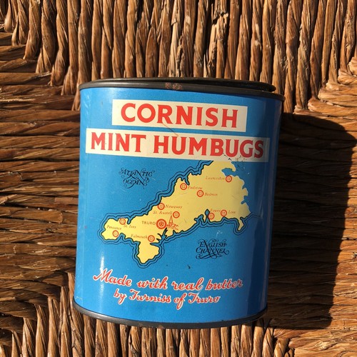 Cornish Mint Humbugs Filled Vintage Tin