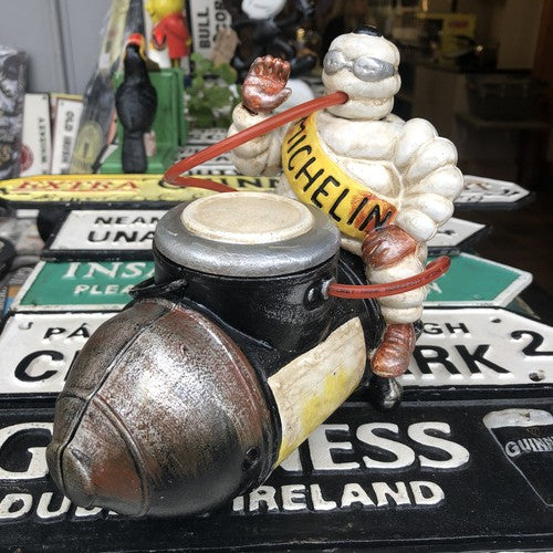 Michelin Man With Compressor Cast Iron