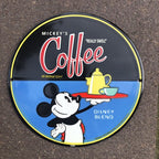 Mickys Really Swell Coffee Enamel Sign