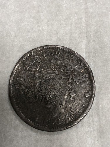 Ireland George 3rd 1805 Hibernia One Penny Copper Coin