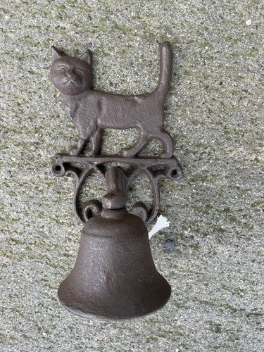 Cat Cast Iron Bell