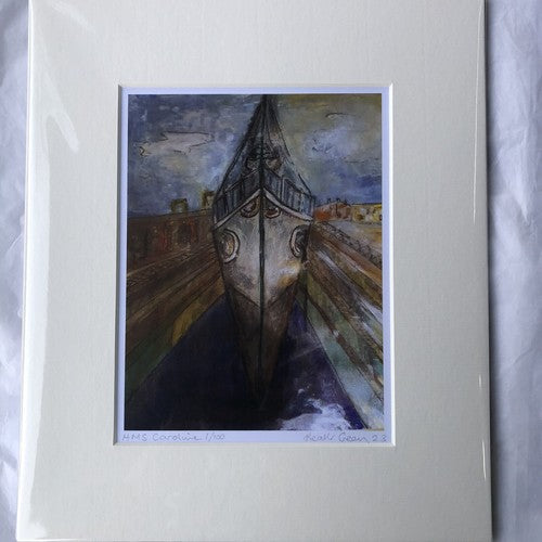 HMS Caroline A5 Acrylic Print Mounted â¦ Titled âStanding Tall â