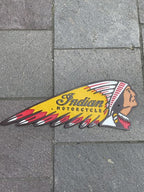 Indian Motorcycle Cast Iron Head Sign Extra Large