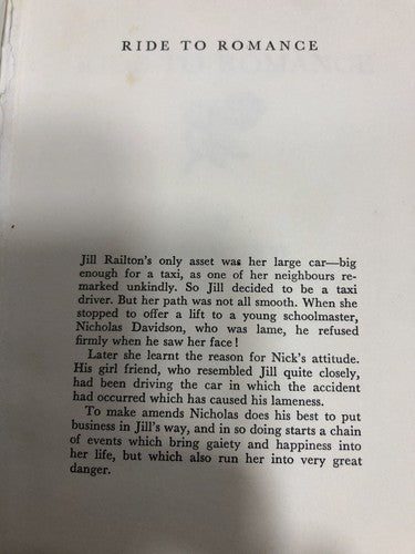 Ride To Romance By Joan Murray