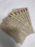 Post Office Telegraph Forms Seven Edwardian (1903)