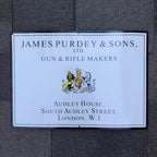 James Purdy Good Quality Enamel Sign