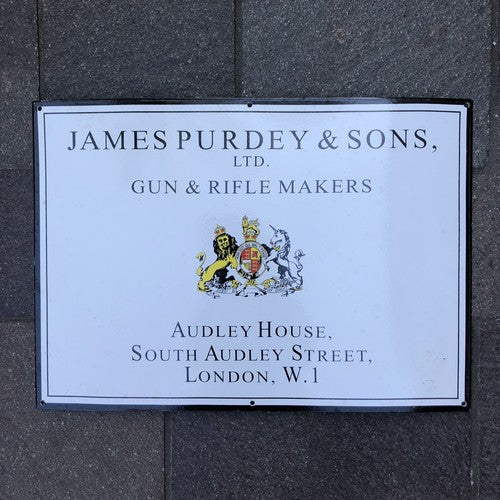 James Purdy Good Quality Enamel Sign