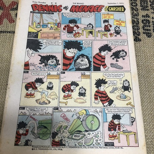 Beano Bundle Of Four 1973s Comics