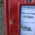 Old Trafford Wall Mounted Post Box Front Only Heavy Cast Iron