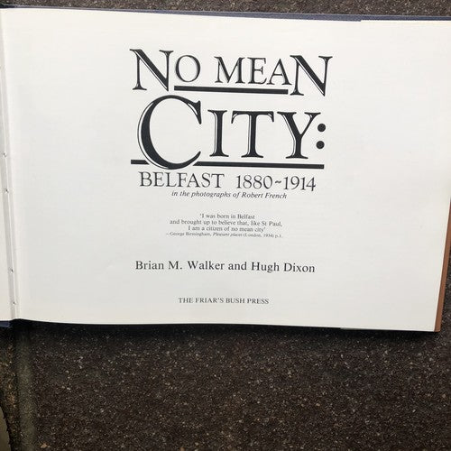 No Mean City Belfast 1880- 1914