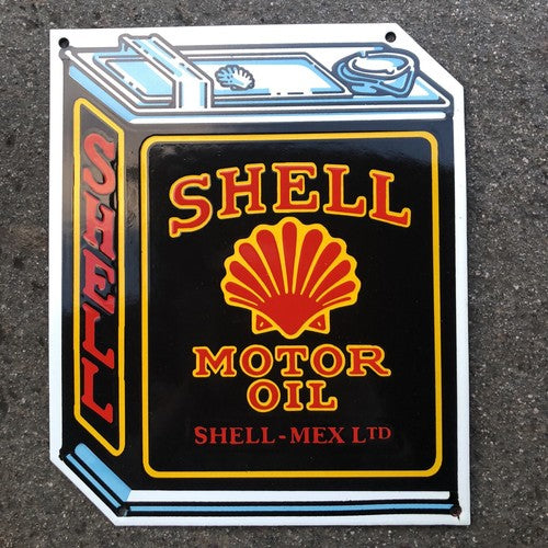 Sheâll Motor Oil Enamel Sign