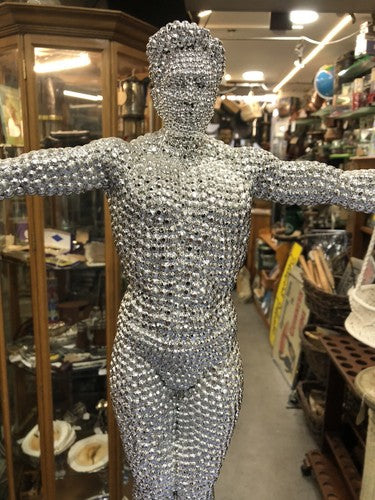 Gymnast Standing Diamanté Effect Ornament