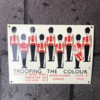 Trooping The Colour Enamel Sign