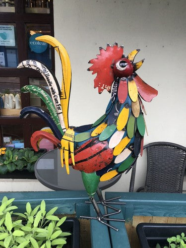 Cockerel Vintage Style Tin Plate