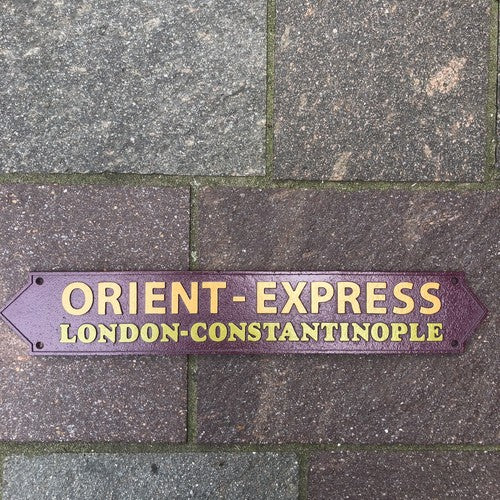 Orient Express Cast Iron Sign