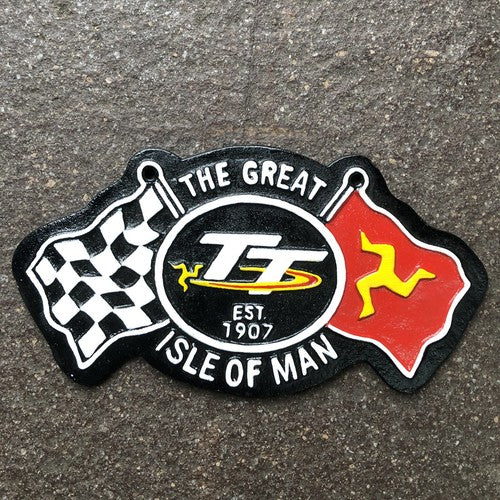 The Great Isle Of Man TT Cast Iron Sign