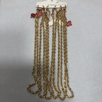 Primor Gold Plated Card Of Six 19 Inch Chains