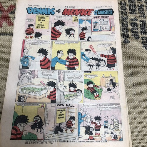 Beano Bundle Of Four 1973s Comics