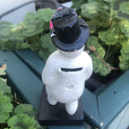 Snowman Cast Iron Money Bank