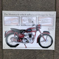 Triumph The Motorcycle Which Influenced Design For Years Metal Sign