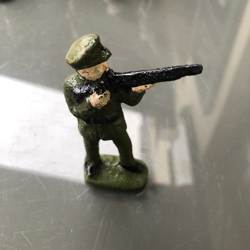 Set Of Six Cast Iron Soldiers