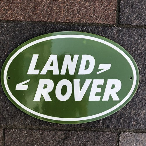 Land Rover Enamel Sign