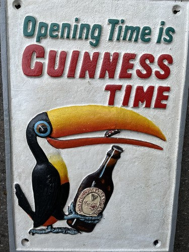 Guinness Cast Iron Sign Guinness Time Is Opening Time