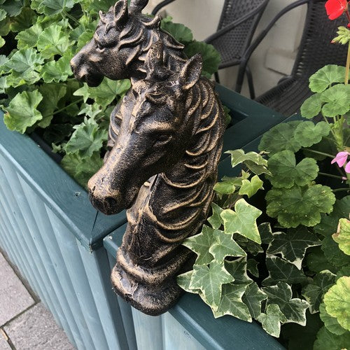Horse Head Cast Iron Book Ends