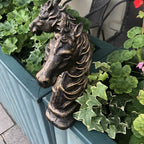 Horse Head Cast Iron Book Ends