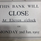 Bank Notification Antique Sign RARE!!!