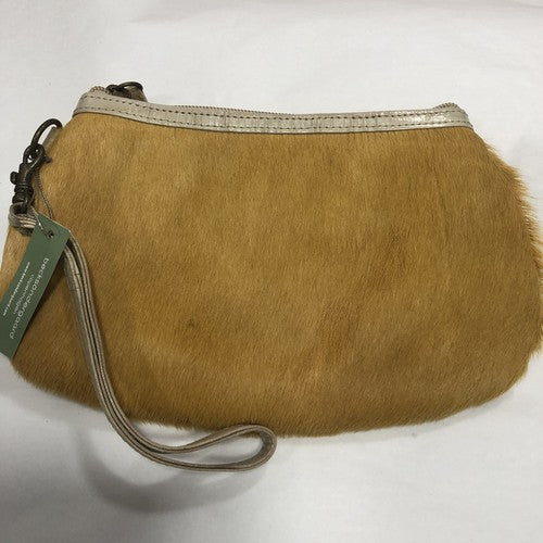 beck sondergaard Eelskin Purse New With Tags Golden Yellow