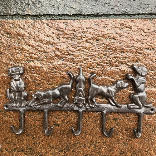 Dog Cast Iron Wall Hanging Hook