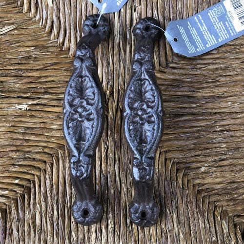 Cast Iron Door Handles Pair