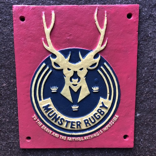 Munster Rugby Cast Iron Sign