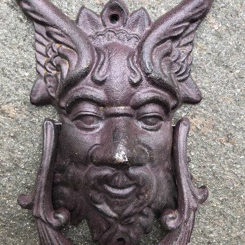 Door Knocker Demon Cast Iron