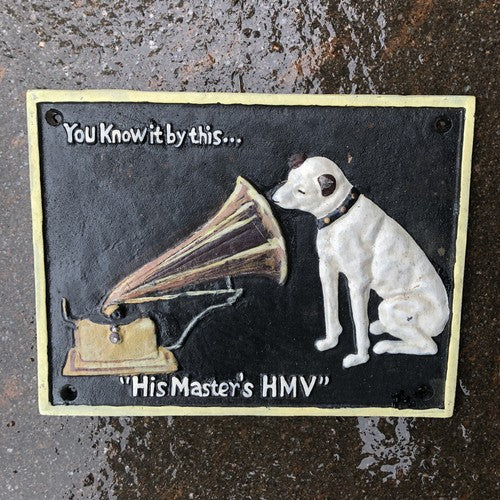His Masters Voice You Know It By This Cast Iron Sign
