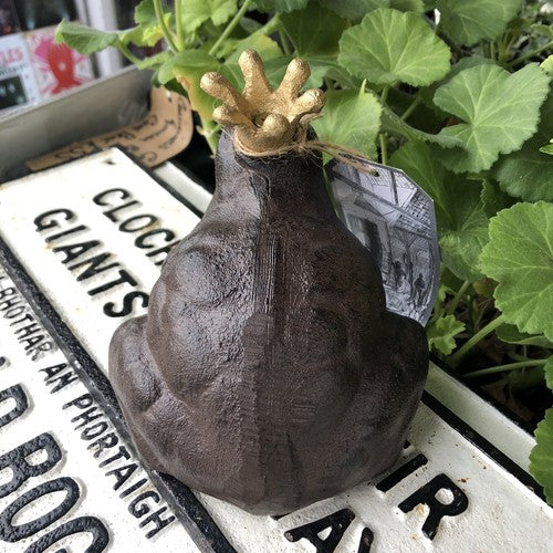 Frog Prince Cast Iron Garden Home Ornament