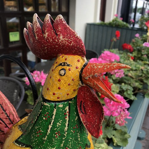 Cockerel Metal Art Watering Can
