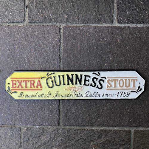 Guinness Extra Stout Cast Iron Sign