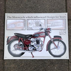 Triumph The Motorcycle Which Influenced Design For Years Metal Sign
