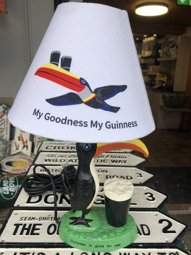 Guinness Toucan Cast Iron Lamp & Shade