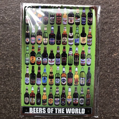 Bundle Of 3 Metal Drink Signs