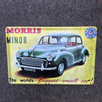 Morris Minor Metal Sign