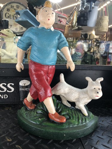 Tin Tin Cast Iron Doorstop