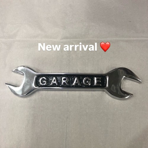 Garage Spanner Aluminium Wall Plaque