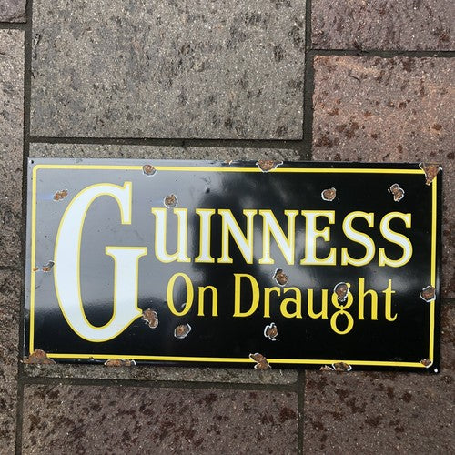 Guinness On Draught Enamel Sign