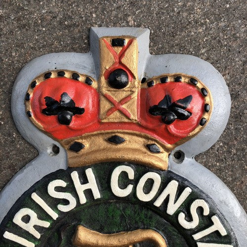Royal Irish Constabulary Reproduction Cast Iron Sign
